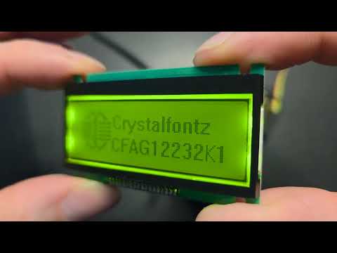 Watch 122x32 Graphic LCD Video Demo