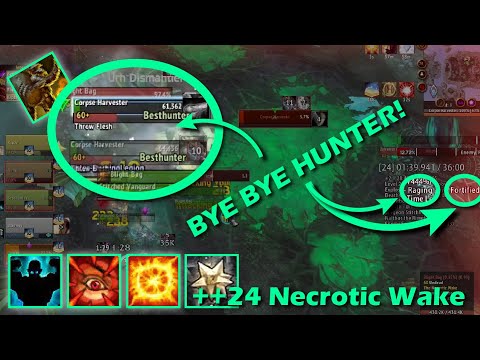 ++24 Necrotic Wake Brewmaster Monk PoV - Raging Explosive Fortified Encrypted