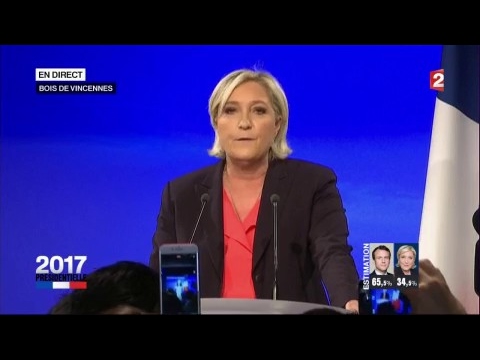 "Présidentielle 2017" : réaction de Marine Le Pen (France 2)