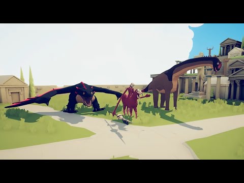 Dragons, Dinosaurs and...Whatever THAT is... (Totally Accurate Battle Simulator, Animal Kingdom Mod)