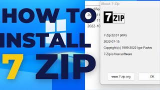 Install Free 7Zip Compress Files / How to Compress Files in Windows 10 / 7Zip for Windows