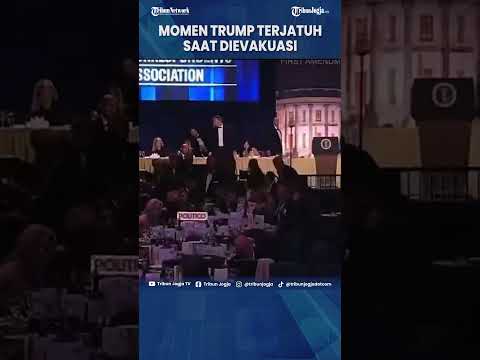DONALD TRUMP TERJATUH SAAT DIEVAKUASI USAI TERJADI PENEMBAKAN DI ACARA MAKAN MALAM #Shorts
