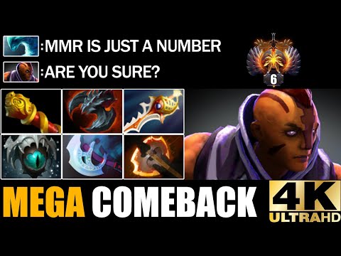 Top 6 MMR Anti Mage Divine Rapier Build Defend Mega Creeps - Epic Comeback Dota 2 Pro Rank Gameplay