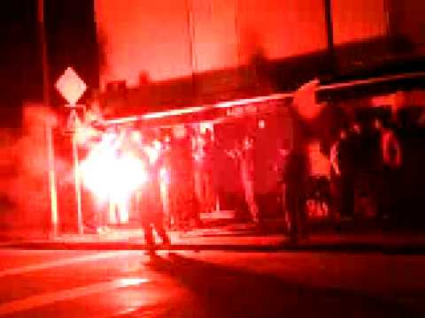 Zadar-Partizan slavlje po gradu2