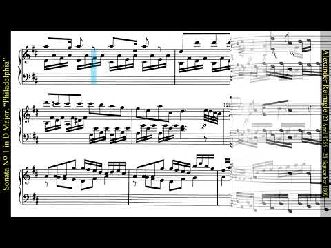 Sonata No. 1 in D Major, "Philadelphia". Alexander Reinagle. Ulrich Roman Murtfield, piano.