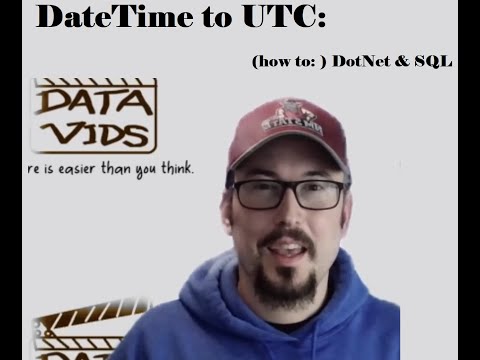 Datetime To Utc In Dotnet And Sql Server