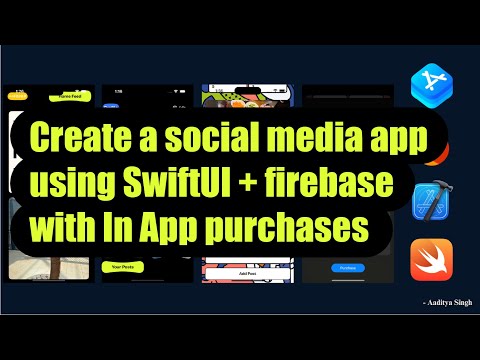 Create a social media app using SwiftUI and firebase with In App purchases - part 1