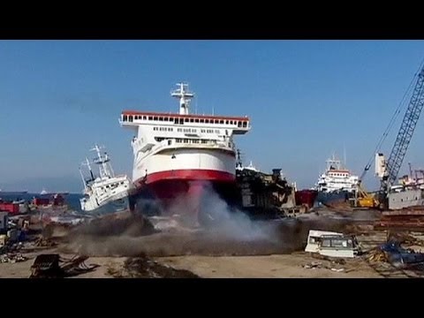 Ship deliberately landed at full speed