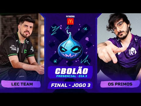 (O CAMPEÃO) FINAL CBOLÃO - OS PRIMOS x LEC TEAM - Robo vs Guigo - CBOLAO 2023 - Jogo 3