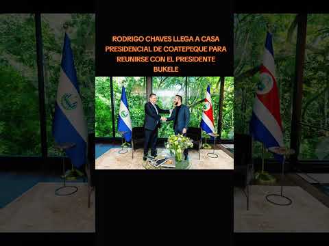 RODRIGO CHAVES PRESIDENTE COSTA RICA CON EL PRESIDENTE NAYIB BUKELE EN EL LAGO COATEPEQUE SANTA ANA