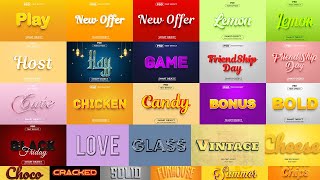 2023 3D Text Effect Ultimate Bundle Photoshop Tutorial Part 6