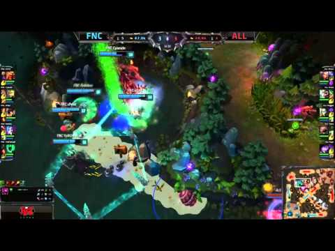 LCS Highlights Fnatic vs Alliance Week 10 EU Summer 2014 FNC vs ALL S4 W10D1G3 Season 4