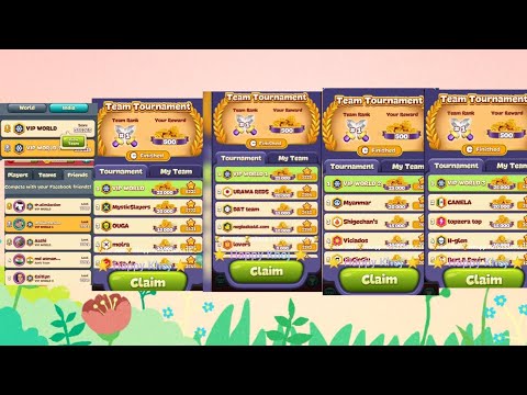 Team Tournament winning teams VIP WORLD👍 my 4 teams always winning Every TT 1st rank only💪💪💪