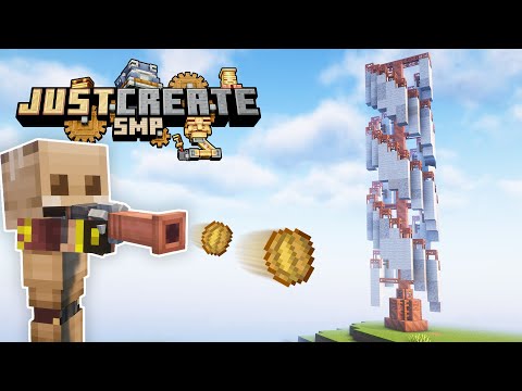 I built a VERTICAL WINDMILL in Minecraft Create Mod Update! [#4]