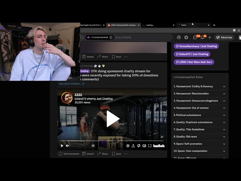 xQc reacts to OTK doing sponsored charity stream knowing 50% of donations would be taken