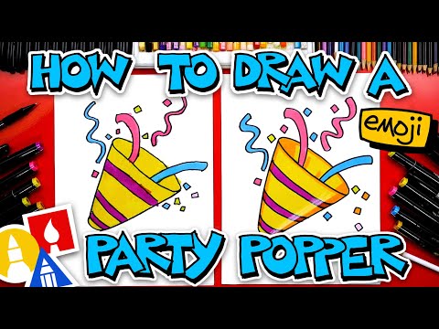 How To Draw A Party Popper Emoji