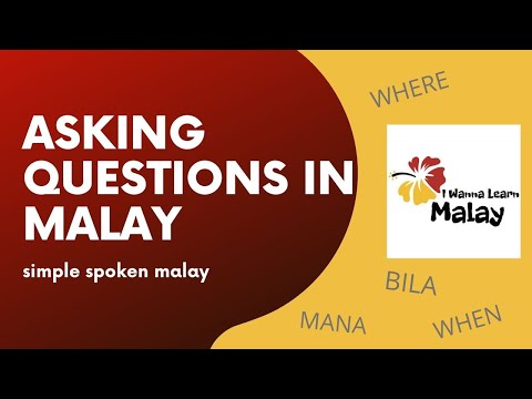 LEARN MALAY - Forming simple questions part 1