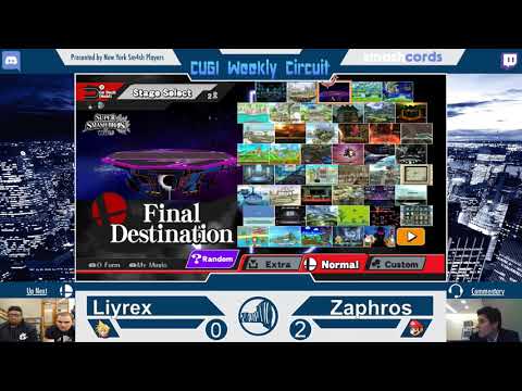 Liyrex (Roy) Vs. Zaphros (Mario) CUGI Weekly Circuit 12/5/17 Winners Semis