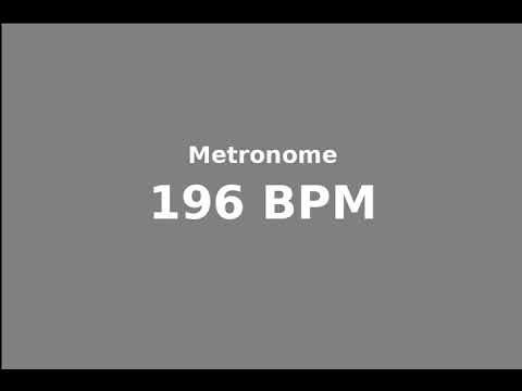 metronome 196 bpm