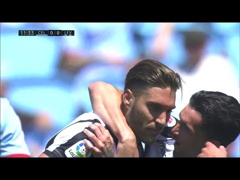 Golazo de Rochina (0-1) RC Celta vs Levante UD | Audio: Miguel Angel Roman | 17-18
