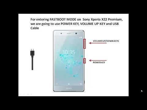 Sony Xperia XZ2 premium fastboot mode
