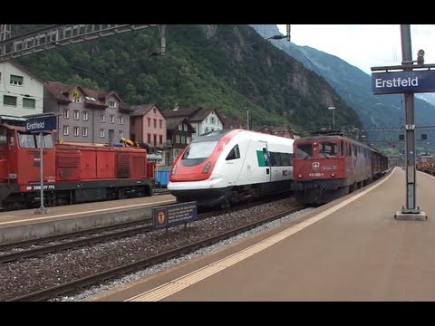 ► Trains in Erstfeld, Switzerland [05.07.12]