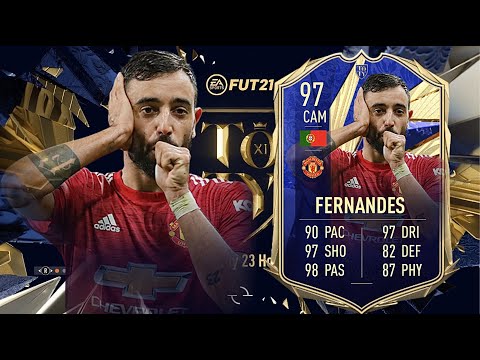 FIFA 21: BRUNO FERNANDES 97 TOTY PLAYER REVIEW I FIFA 21 ULTIMATE TEAM