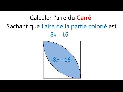 Calcul de l'aire d'un carré 1