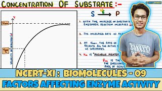 Biomolecules| Lec 9- Factors Affecting Enzyme Activity| Class 11| NEET| Neetology
