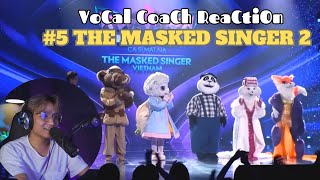 Vocal Coach Anh Bảo Reacts | Ca Sĩ Mặt Nạ - The Masked Singer Vietnam Mùa 2 - Tập 5
