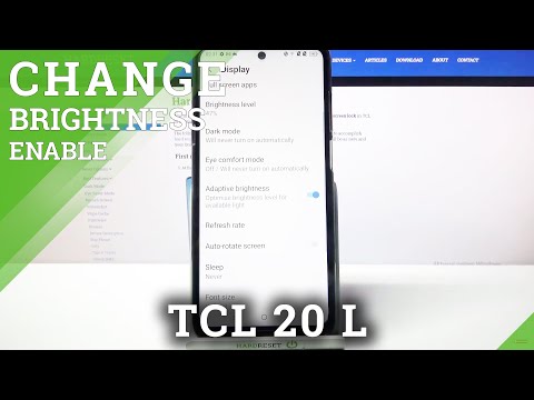 How to Turn On Auto Brightness in TCL 20 L - Enable Auto Adjust Brightness Level