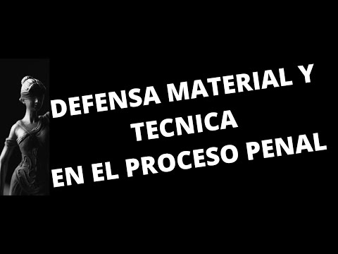 MATERIAL DEFENSE AND TECHNICAL DEFENSE IN CRIMINAL PROCEEDINGS