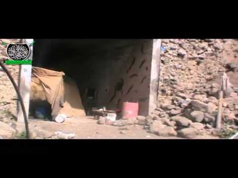 دخول عناصر كتيبة أبو عبيدة بن الجراح الى خنادق قوات النظام في تلة فادة واغتنام ما فيها