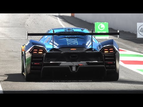 530hp KTM X-Bow GTX: Start Up, Accelerations & Turbo Inline-5 Engine Sound at Mugello Circuit!