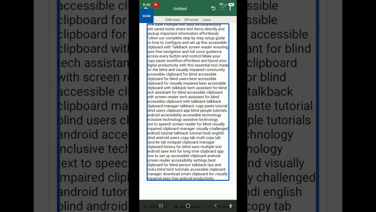 Advanced Accessible Clipboard For Blind Auto & Multi copy  To Save 50+ Texts With Append Copy 🚀🔥🔥