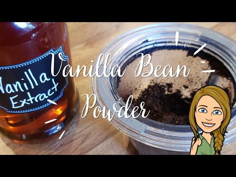 Making Vanilla Bean Powder after making Vanilla Extract 2x