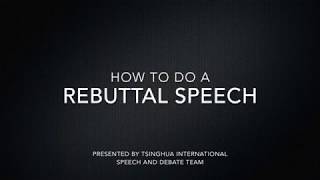 Introduction to Public Forum | Forming Rebuttals