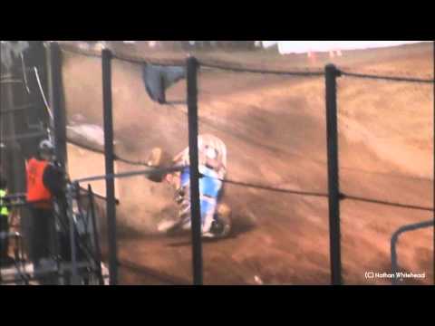 Kyle Pollock Crash - Sydney Speedway 29-12-11
