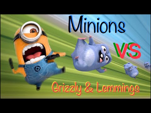Minions vs Grizzy & Lemmings - Fan made