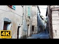 Walking Through The Historical Center Of A Village In Southern France Montfrin