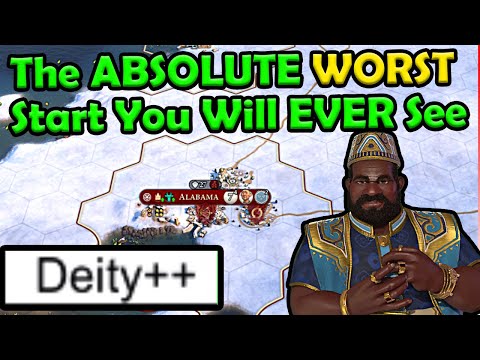 The WORST Start Ever SEEN In Civ 6 Deity++.. And I STILL Won