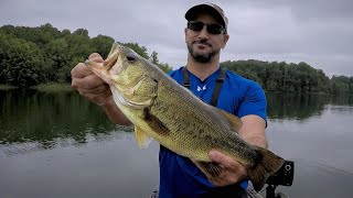 EASY LIMIT on the TOUGHEST LAKE (Late Summer Bass Fishing)