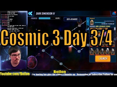 Dark Dimension 4 Cosmic 3 (Node 9) Day 3 + 4 - Marvel Strike Force