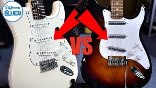 Video thumbnail for Danelectro '84 Lipstick Pickups vs Fender Strat Single Coil Pickups by intheblues