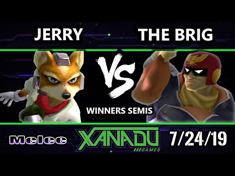 S@X 312 SSBM - Jerry (Fox) Vs. The Brig (Captain Falcon) Smash Melee Winners Semis
