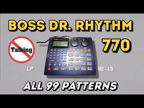 🎛️ Boss DR-770 – All 99 Factory Preset Beats (No Talking) 🥁