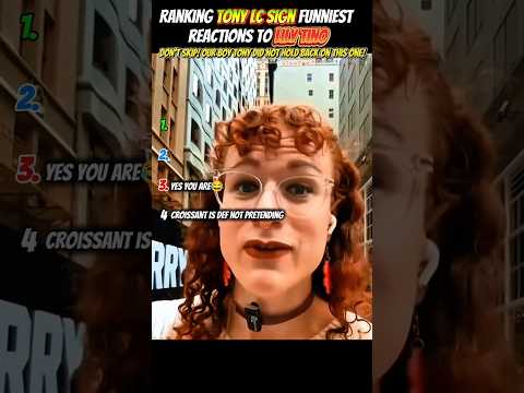 Ranking Tony LC Sign funniest reactions to Lily Tino. Tony did not hold back! #tonylcsign #shorts