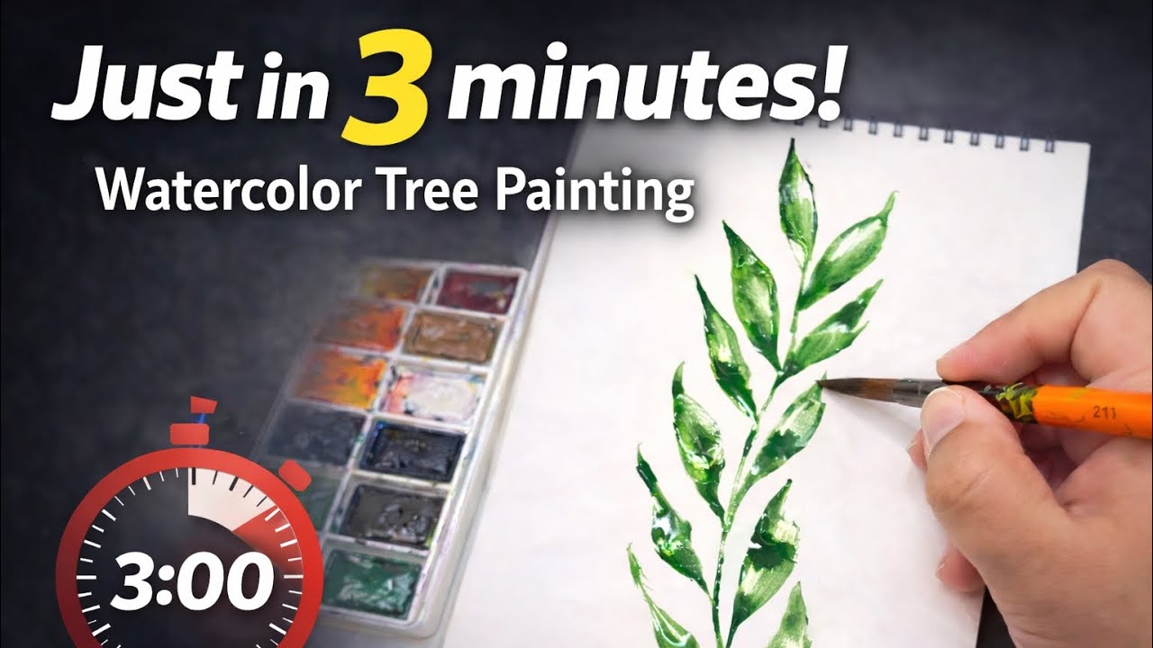You Won’t Believe This Watercolor Painting in 3 Minutes!