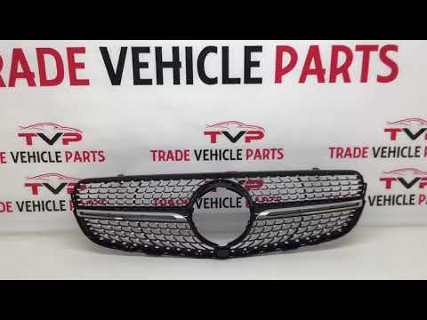 Fits Mercedes GLC Class X253 C253 2015-2019 Front Bumper Grille Chrome Trim & Pins video