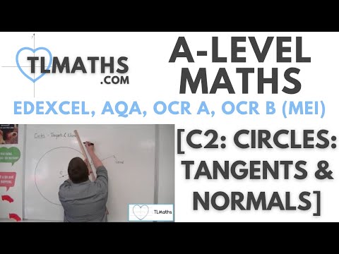 A-Level Maths: C2-13 [Circles: Tangents & Normals]